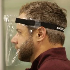 Bauer Integrated Cap Face Shield PPE