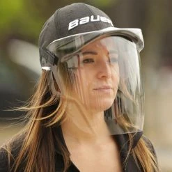 Bauer Integrated Cap Face Shield PPE