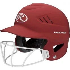 Rawlings CoolFlo Matte Batting Helmet Facemask Combo