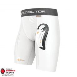 Shock Doctor Mens Core Double Compression Shorts With BioFlex Cup