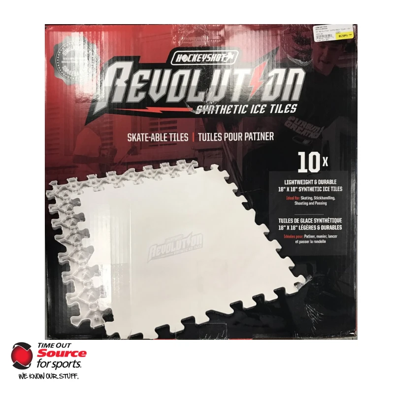 Hockey Shot HS Revolution Skate-able Tiles (18'' X 18'') 10 Pack 1 Hockey Shot HS Revolution Skate-able Tiles (18'' X 18'') 10 Pack