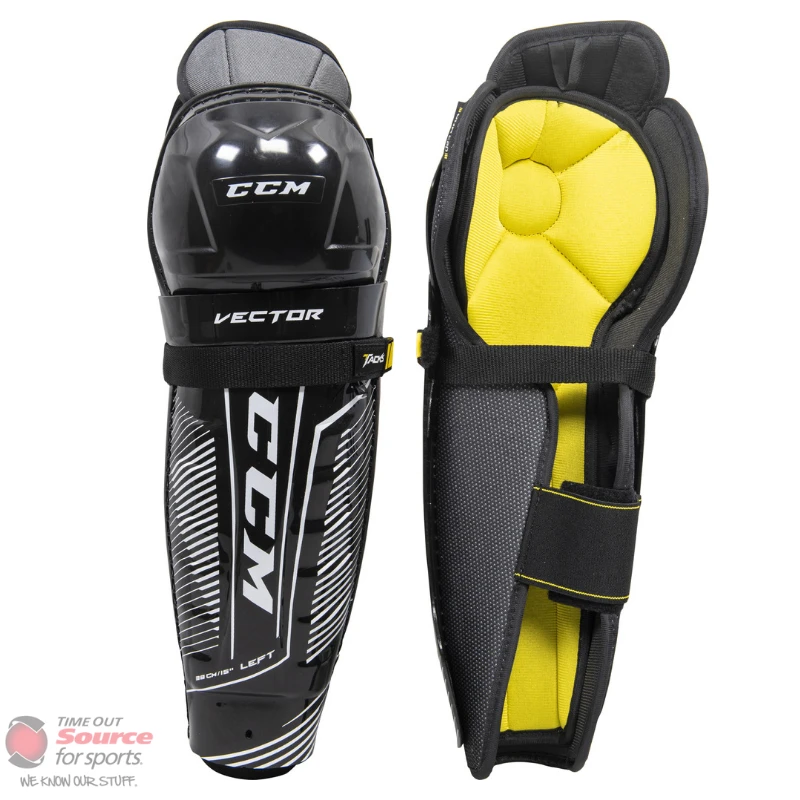 CCM Tacks Vector Shin Guards- Source Exclusive- Senior (2019) Hockey Protective 1 CCM Tacks Vector Shin Guards- Source Exclusive- Senior (2019) Hockey Protective