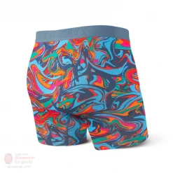 Apparel Saxx Vibe Boxer Briefs- Blue Cyclone
