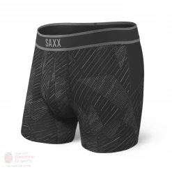 Apparel Saxx Kinetic Boxer Briefs- Black Shattered