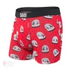 Saxx Vibe Boxer Briefs- Red Snow Globes