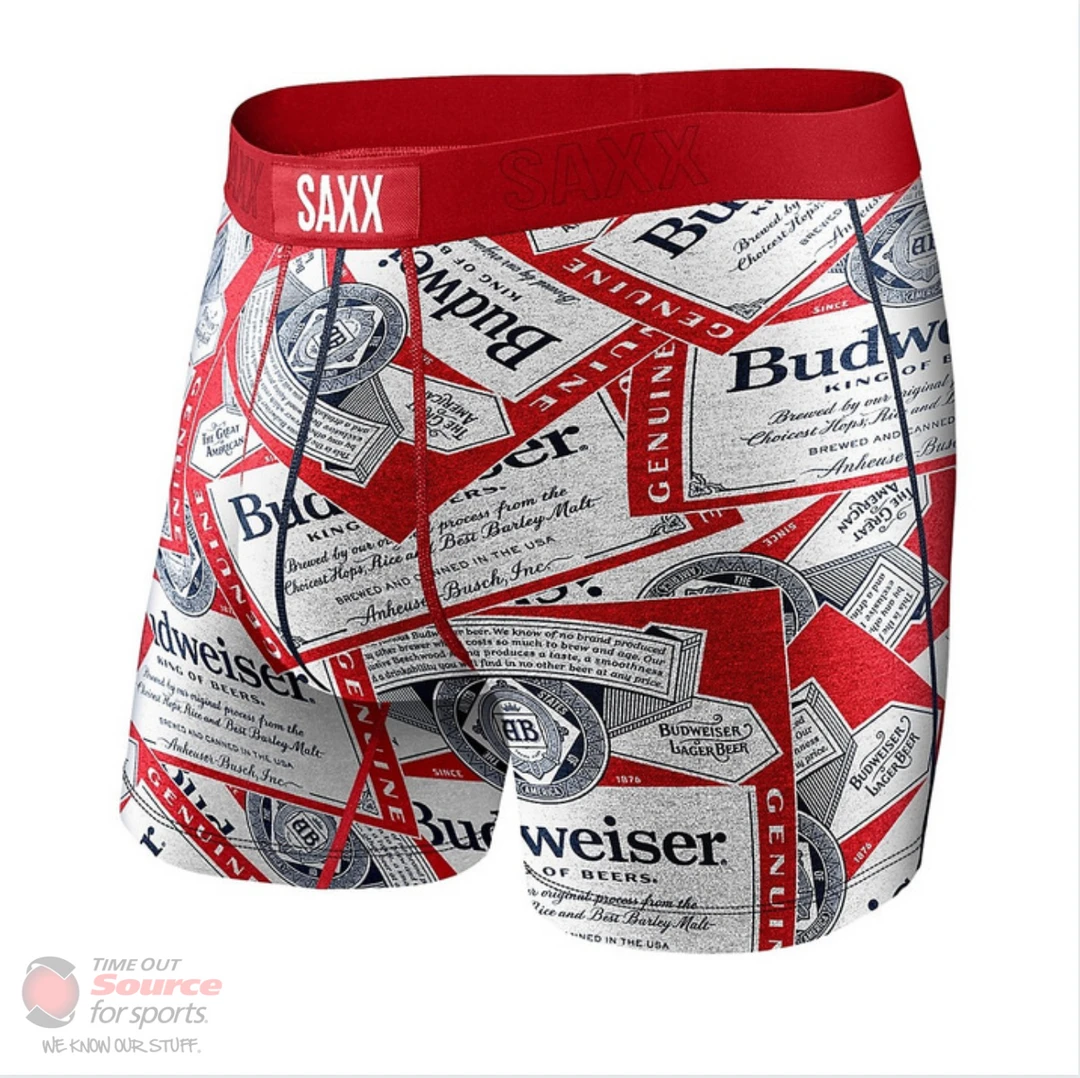 Saxx Vibe Boxer Briefs- Budweiser Tossed Label Apparel 1 Saxx Vibe Boxer Briefs- Budweiser Tossed Label Apparel