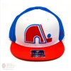 Apparel Fanatics NHL Vintage Tri-Colour Snapback Hat- Quebec Nordiques- Blue