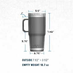 YETI Rambler 20oz Travel Mug W/ Stronghold Lid