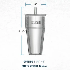 YETI Rambler 26oz Stackable Cup W/ Straw Lid