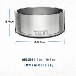 Yeti Boomer 8 Dog Bowl