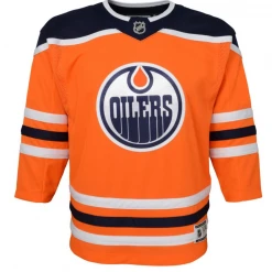 Outerstuff Premier Edmonton Oilers Jersey- Youth Apparel