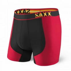 Apparel Saxx Impact Performance Boxers - Black/Red/Orange
