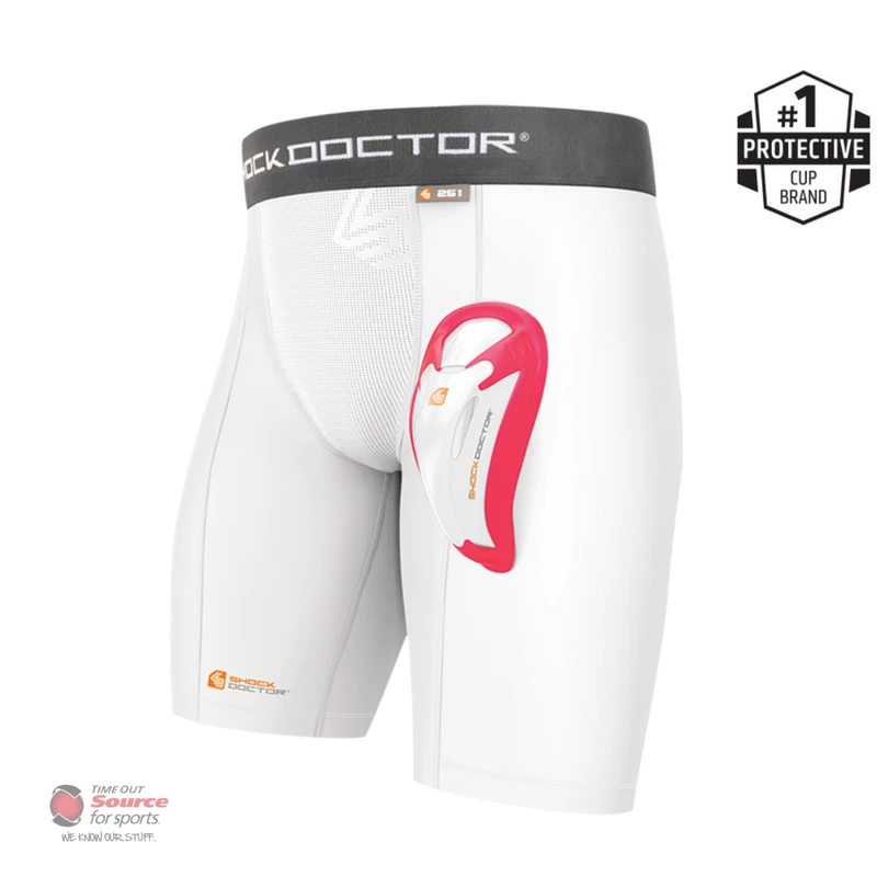 Shock Doctor Boys Core Double Compression Shorts With BioFlex Cup 1 Shock Doctor Boys Core Double Compression Shorts With BioFlex Cup