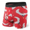 Apparel Saxx Platinum Boxer Briefs- Red Cranes