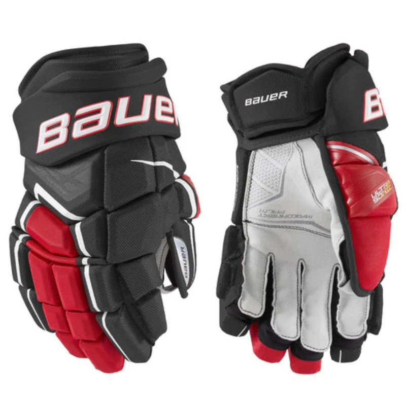 Bauer S21 Supreme Ultrasonic Hockey Gloves- Junior Hockey Protective 2 Bauer S21 Supreme Ultrasonic Hockey Gloves- Junior Hockey Protective