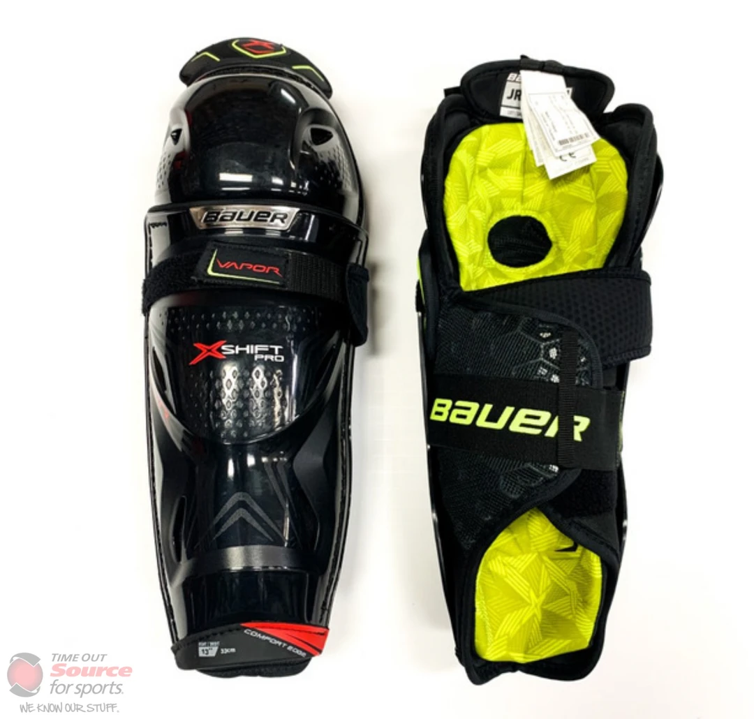 Hockey Protective Bauer Vapor X-Shift Pro Shin Guards- Junior (2020) 1 Hockey Protective Bauer Vapor X-Shift Pro Shin Guards- Junior (2020)