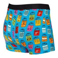 Saxx Vibe Boxer Briefs- Blue Dad Joke Koozies